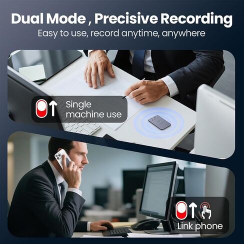 AI Recorder Note Trans Device App Control Transcription Transcription 112 Languages ​​Grabadora de Voz لعقد اجتماعات المحاضرات تدعو الحالة المغناطيسية 64 جيجابايت (الأزرق) in Saudi Arabia