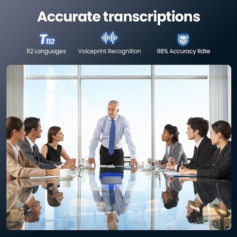 AI Recorder Note Trans Device App Control Transcription Transcription 112 Languages ​​Grabadora de Voz لعقد اجتماعات المحاضرات تدعو الحالة المغناطيسية 64 جيجابايت (الأزرق) in Saudi Arabia