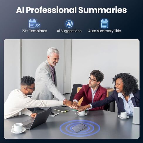 AI Recorder Note Trans Device App Control Transcription Transcription 112 Languages ​​Grabadora de Voz لعقد اجتماعات المحاضرات تدعو الحالة المغناطيسية 64 جيجابايت (الأزرق) in Saudi Arabia
