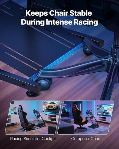 Fevor Racing Wheel Stand ، محاكاة قابلة للضبط وقابلة للطي لـ Logitech G923 G920 G29 G27 ، Thrustmaster T300RS TX F458 T500RS T3PA-PRO (F1/GT) Maming Cockpit ، محاكاة الدواسات غير المدرجة ، Compact in Saudi Arabia