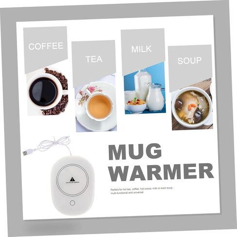 Ciieeo USB Coffee Mug Warmer with Auto Thermostat Heating Coaster for Office Home Use Safe Material Low Power Consumption for Milk Water Beverages in Kuwait