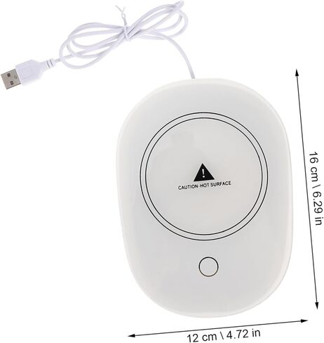 Ciieeo USB Coffee Mug Warmer with Auto Thermostat Heating Coaster for Office Home Use Safe Material Low Power Consumption for Milk Water Beverages in Kuwait