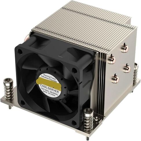 LGA1700-R67 2U مبرد 5 أنابيب الحرارة 240W ل LGA 1700 الرادياتير بالارتداد الحراري الجانبي مروحة التبريد 78 مم × 78 مم. in Saudi Arabia