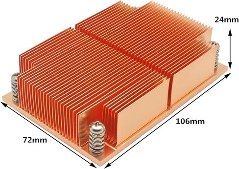 1U Server CPU Cooler Computer Radiator Copper heatsink for 2011 Rectangle Passive Cooling in Saudi Arabia