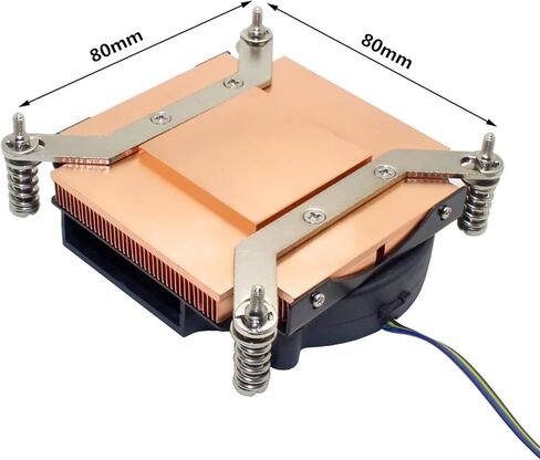1U Server CPU Cooler Cooling Fan Copper Heatsink for 1366 1356 Industrial Workstation Computer Active Cooling in Saudi Arabia