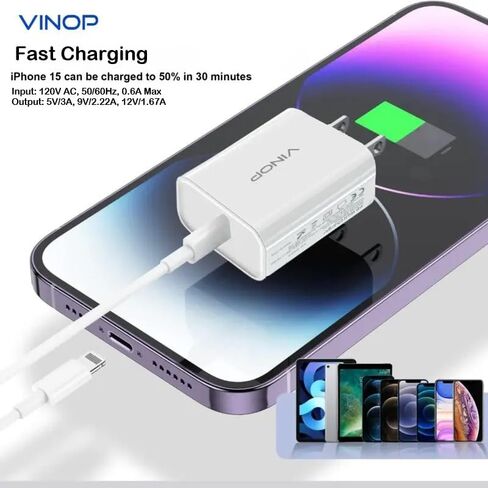 PD20W USB-C Fast Charger (النموذج: GS-W20A0938C) لهواتف iPhone و Android وغيرها من الملحقات. in Saudi Arabia