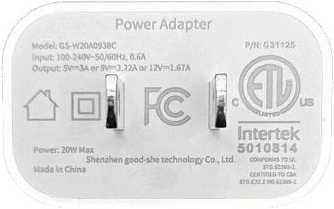 PD20W USB-C Fast Charger (النموذج: GS-W20A0938C) لهواتف iPhone و Android وغيرها من الملحقات. in Saudi Arabia