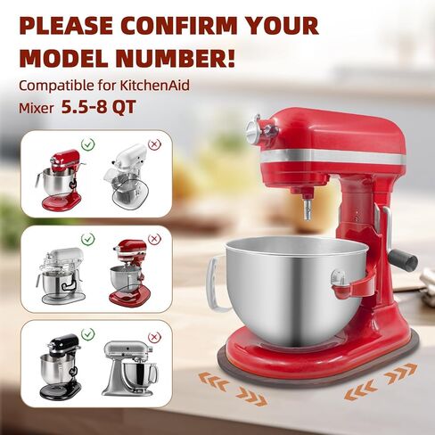 خلاط شريط التمرير متوافق مع 5.5-8 QT المطبخ المطبخ خلاطات الحامل ، المطبخ كونترتوب تخزين المحرك انزلاق كادي الخلاط حصيرة حصيرة لمجموعة ملحقات الحامل المطبخ (خشب الصنوبر - بني) in Kuwait