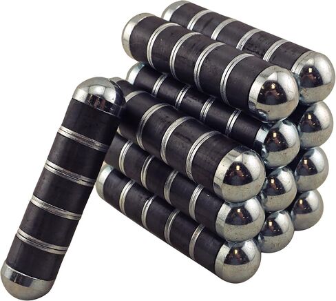 مغناطيس بقرة COW-RUM5CX3BX من Master Magnetics فائق التحمل Ru-Master 5، حلقة فولاذية وصلب، قطر 0. 75 بوصة، 3. 375 بوصة، أسود وفضي (عبوة من 3) in Kuwait