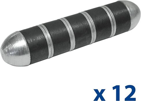 مغناطيس بقرة COW-RUM5CX3BX من Master Magnetics فائق التحمل Ru-Master 5، حلقة فولاذية وصلب، قطر 0. 75 بوصة، 3. 375 بوصة، أسود وفضي (عبوة من 3) in Kuwait