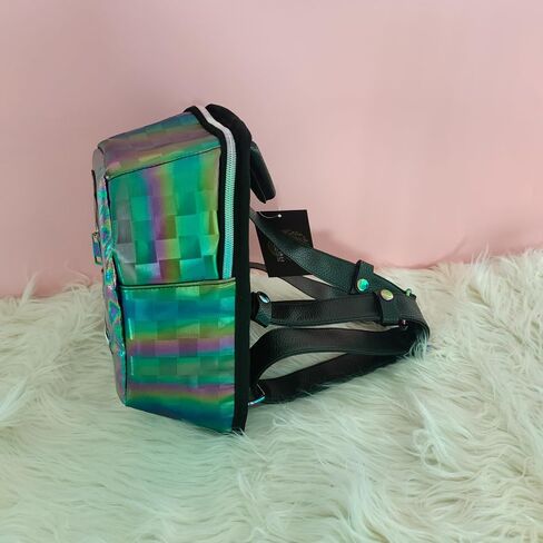 Mini Rave Hydration Pack - حقيبة ظهر للنساء والرجال - 1.5L LEAKPRAINT PLADDER - أساسيات وملحقات هذيان - حزمة Hydro لموسيقى و EDM - SLICK OIL SLICK in Saudi Arabia