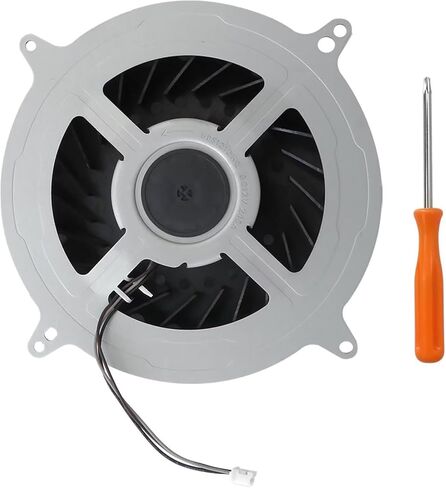 ترقية مروحة تبريد جديدة للتبريد لـ Sony PlayStation 5 PS5 Series Fan 12047GA-12M-WB-01 12V 2.4A 23 BLEDES General 17 Blades G12L12MS1AH-56J14 FAN (مع أداة الافتتاح) in Saudi Arabia