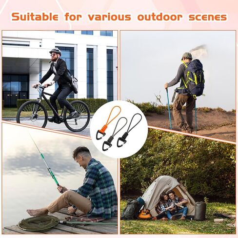 3pcs paracord keychain carabiner ، leanyard braided lanyard chain chain men/women triangle buckle clip clip hight duty hook for car ourdival survival therming haking 3 colors in Saudi Arabia
