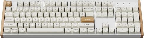 Keychron K10 HE QMK Wireless Gaming Custom Mechanical Keyboard, 2.4 GHz/Bluetooth/Wired Full-Size Hot-Swappable Programmable RGB Backlit Gateron Magnetic Switches for Mac Windows, Wood Frame-Black in Saudi Arabia