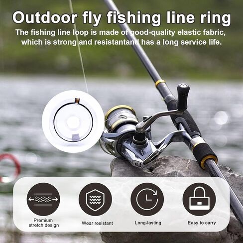حلقات Tippet يطير الصيد ، حامل النسيج المرن خفيفة الوزن Tippet ، حلقة التخزين المؤقت لصيد الأسماك لصيد الأسماك in Kuwait