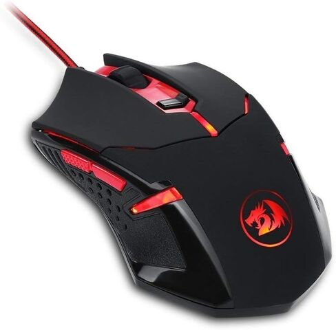 Redragon Gaming Mouse ، فأر ألعاب سلكية مع إضاءة RGB الخلفية ، 8000 نقطة في البوصة قابلة للتعديل ، الماوس مع 9 أزرار ماكرو قابلة للبرمجة وزر النار ، يدعم البرمجيات مفاتيح DIY ، M910-K in Kuwait