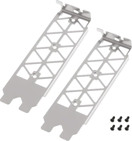 2pcs Full Height Brackets with Screws 820178-001 PK3RJ Compatible with Nvidia P40 M60 P100 V100 in Saudi Arabia