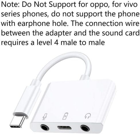بطاقة الصوت من النوع C ، واجهة الصوت USB-C 3.5 مم متعددة المنفذ لملحق أجهزة الكمبيوتر الخاصة بسماعات سماعات الأذن in Kuwait