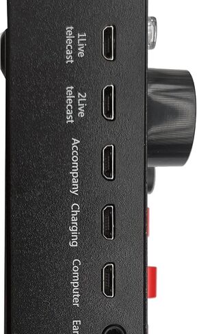 V8S Microphone USB Rechargeable DSP External Mixer Karaoke 3.5Mm Interface Sound Card Portable Live Broadcast Stereo in Saudi Arabia