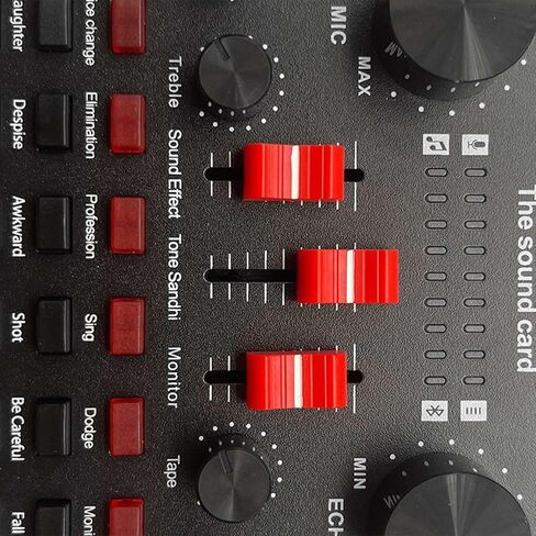 V8S Microphone USB Rechargeable DSP External Mixer Karaoke 3.5Mm Interface Sound Card Portable Live Broadcast Stereo in Saudi Arabia