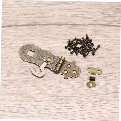 Homoyoyo 4PCS Retro Nottro Lock Hasps Vintage Latch Buckle لمجلات دفتر المجلات وصناديق المجوهرات سهلة التثبيت لمشاريع المكاتب المنزلية والحرف اليدوية in Kuwait