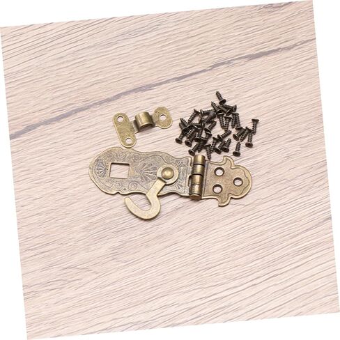 Homoyoyo 4PCS Retro Nottro Lock Hasps Vintage Latch Buckle لمجلات دفتر المجلات وصناديق المجوهرات سهلة التثبيت لمشاريع المكاتب المنزلية والحرف اليدوية in Kuwait