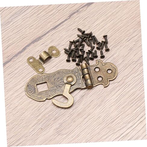 Homoyoyo 4PCS Retro Nottro Lock Hasps Vintage Latch Buckle لمجلات دفتر المجلات وصناديق المجوهرات سهلة التثبيت لمشاريع المكاتب المنزلية والحرف اليدوية in Kuwait