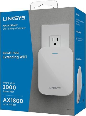 Linksys RE7350 Dual-Band Wi-Fi 6 Wireless Range Extender in Saudi Arabia