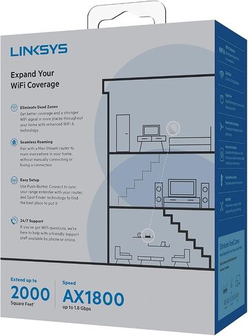 Linksys RE7350 Dual-Band Wi-Fi 6 Wireless Range Extender in Saudi Arabia