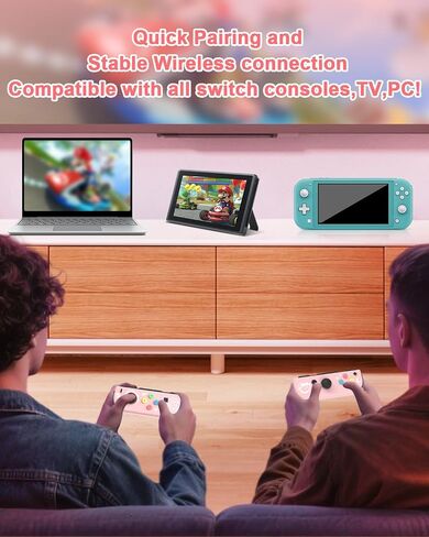 وحدة تحكم تبديل Zeulkex ، وحدات تحكم لاسلكية للمفتاح 2 ، OLED ، Lite ، L R joypads تدعم السترة ذات 6 محاور ، الاستيقاظ ، تأثير القاعة بدون عصا التحكم ، التحكم في الحركة ، لقطة الشاشة ، الاهتزاز المزدوج ، الوردي الفاتح in Saudi Arabia