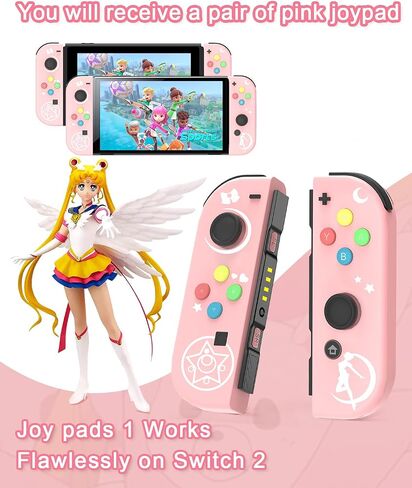 وحدة تحكم تبديل Zeulkex ، وحدات تحكم لاسلكية للمفتاح 2 ، OLED ، Lite ، L R joypads تدعم السترة ذات 6 محاور ، الاستيقاظ ، تأثير القاعة بدون عصا التحكم ، التحكم في الحركة ، لقطة الشاشة ، الاهتزاز المزدوج ، الوردي الفاتح in Saudi Arabia