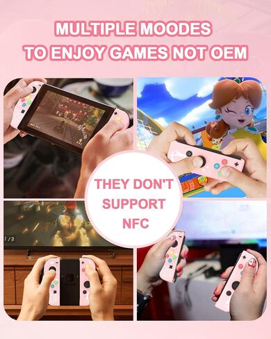 وحدة تحكم تبديل Zeulkex ، وحدات تحكم لاسلكية للمفتاح 2 ، OLED ، Lite ، L R joypads تدعم السترة ذات 6 محاور ، الاستيقاظ ، تأثير القاعة بدون عصا التحكم ، التحكم في الحركة ، لقطة الشاشة ، الاهتزاز المزدوج ، الوردي الفاتح in Saudi Arabia