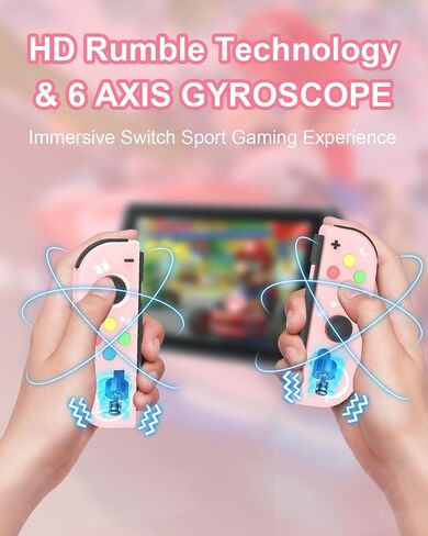 وحدة تحكم تبديل Zeulkex ، وحدات تحكم لاسلكية للمفتاح 2 ، OLED ، Lite ، L R joypads تدعم السترة ذات 6 محاور ، الاستيقاظ ، تأثير القاعة بدون عصا التحكم ، التحكم في الحركة ، لقطة الشاشة ، الاهتزاز المزدوج ، الوردي الفاتح in Saudi Arabia