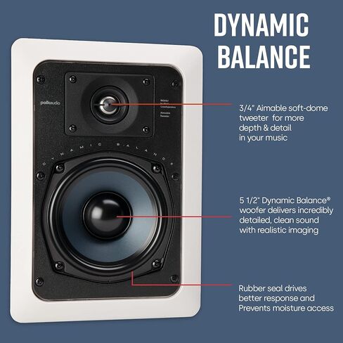 Polk Audio RC55i 2 Way في مكبرات الصوت - 4 حزمة (أبيض) in Saudi Arabia