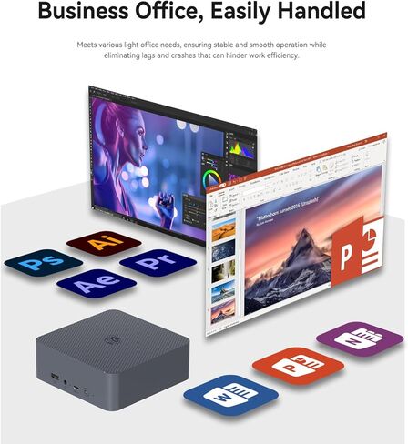 Beelink EQI12 MINI PC ، Intel Core I5-1235U (10C/12T ، حتى 4.4 جيجا هرتز) ، كمبيوتر صغير مع 16G DDR4 RAM 500G M.2 PCEL 4.0X4 SSD ، Micro PC Support 4K@60HZ عرض شاشة مزدوجة/1000M LAN/WIFI6/BT5.4/WIN11 in Saudi Arabia