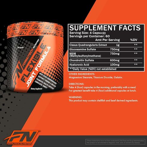 صيغة المفاصل المرنة من Formutech Nutrition، تركيبة المفاصل الأكثر اكتمالاً متاحة بدون وصفة طبية، عدد 240 in Kuwait