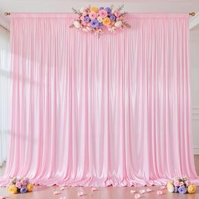 Dark Gold Glitter Satin Backdrop Curtain for Parties 10x10FT Shimmer Photo Backdrop Drapes Non-Wrinkle Sparkle Drapes for Backdrop Wedding Baby Shower Christmas Decorations in Saudi Arabia