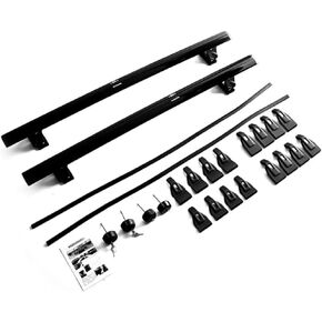 2pcs crossbar Rail Rail Bar يناسب Matrix Toyota (أسود) in Kuwait