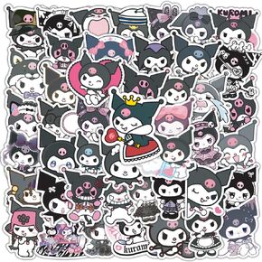50pcs Kawaii Hello Kitty ملصقات الرسوم المتحركة الأنيمي للمياه زجاجة ماء الكمبيوتر كمبيوتر الهاتف حالة الأمتعة محمول التزلج على الجليد هدايا للأطفال المراهقين البالغين in Kuwait