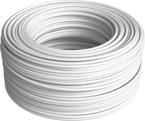GESS Technologies CAT5e Solid FTP Ethernet Cable, 24AWG Shielded Copper Clad Aluminum Wire, LAN Network Cable, Pull Box (1000FT, White) in Saudi Arabia