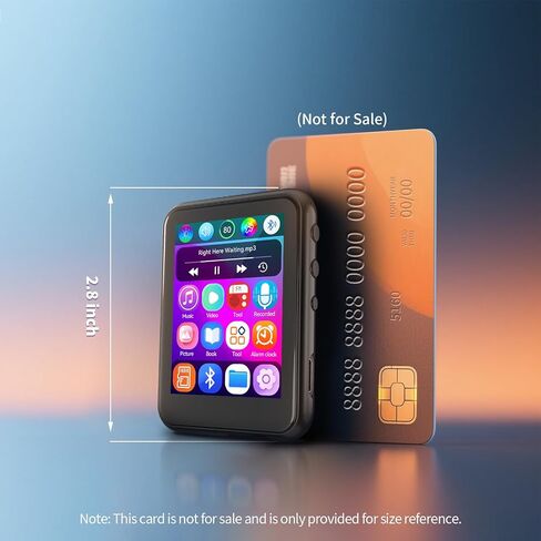 MP3 Player with Bluetooth 5.4,Kids Portable Music Player with Speaker,FM Radio,Voice Recorder,Touchscreen MP3 Player with Earphones,Built-in Micro SD Card Slot,Supports up to 512GB Expand in Saudi Arabia