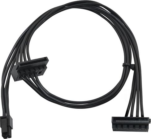 Mini 4pin to 2xright Angle 15pin Sata Power Adapter Cable HDD Mother Cable Cable in Saudi Arabia