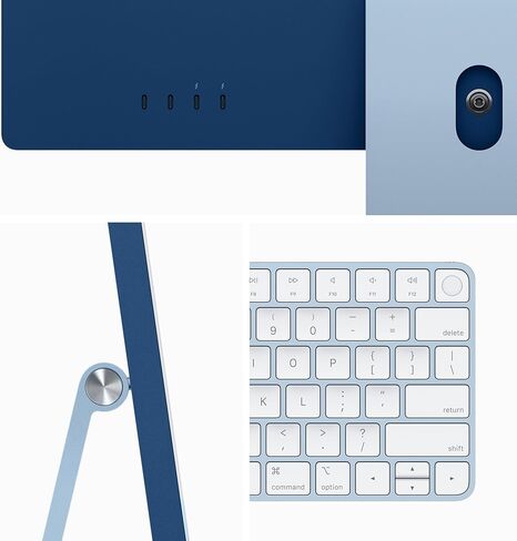 Apple 2023 iMac with Apple M3 chip (24-inch, 8GB RAM, 512GB SSD Storage) (QWERTY English) Blue (Renewed) in Saudi Arabia