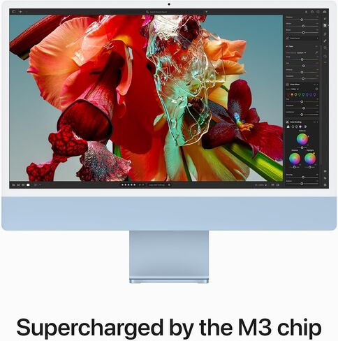Apple 2023 iMac with Apple M3 chip (24-inch, 8GB RAM, 512GB SSD Storage) (QWERTY English) Blue (Renewed) in Saudi Arabia