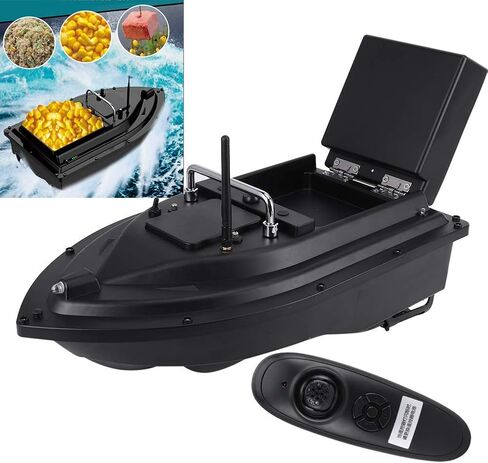 Fishing Bait Boat 100?240V 500m Smart RC Fish Finder 2kg Loading RC Automatic Fish Feeder Boat (US) in Saudi Arabia