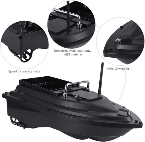 Fishing Bait Boat 100?240V 500m Smart RC Fish Finder 2kg Loading RC Automatic Fish Feeder Boat (US) in Saudi Arabia