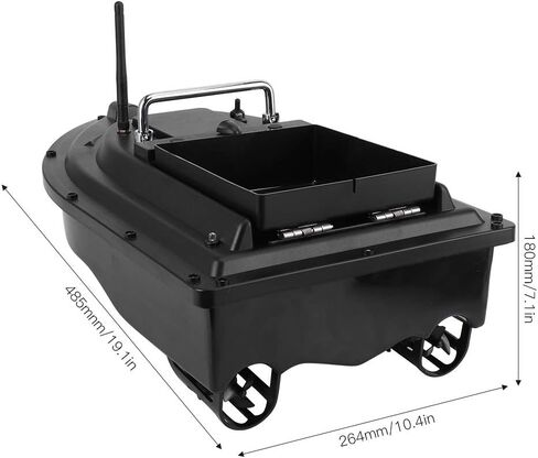 Fishing Bait Boat 100?240V 500m Smart RC Fish Finder 2kg Loading RC Automatic Fish Feeder Boat (US) in Saudi Arabia