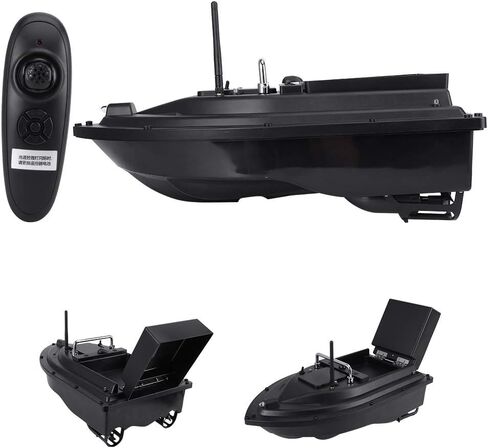 Fishing Bait Boat 100?240V 500m Smart RC Fish Finder 2kg Loading RC Automatic Fish Feeder Boat (US) in Saudi Arabia