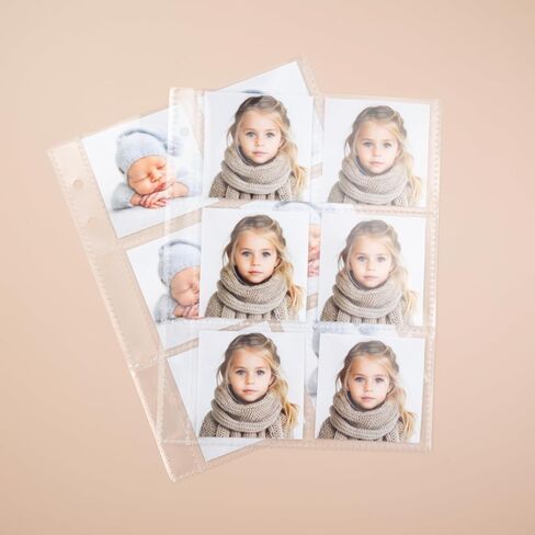 4x6 Photo Booth Photo Album - 6 Ring Glitter Notebook Sparkle Binder With 10 4 by 6 Photo Sleeves - Fits 20 Photo Pages (4x6, QUARTZ) in Kuwait