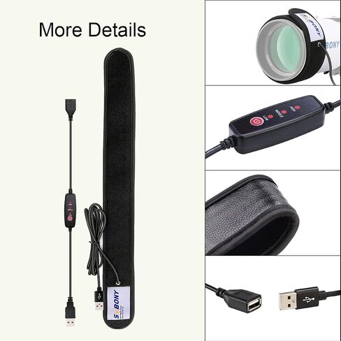 SVBony SV172 عدسة سخان الدفء ، 240 مم 3 منظم تروس درجة حرارة USB حزمة سخان الندى Universal مع SV172 عدسة دافئة ، 400 مم سخان العدسة دافئ الندى in Saudi Arabia